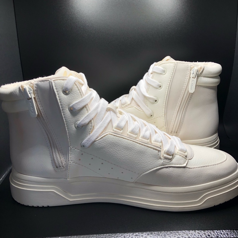 Circus NY Sam Edelman Irving White Lace Up Zipper High Top Sneaker Size 9.5 NWT - Picture 4 of 14